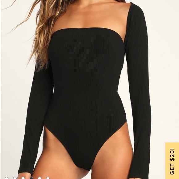 Lulus Ribbed Bodysuit - Picture 2 of 4